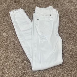 Eunina white mid-rise  skinny jeans